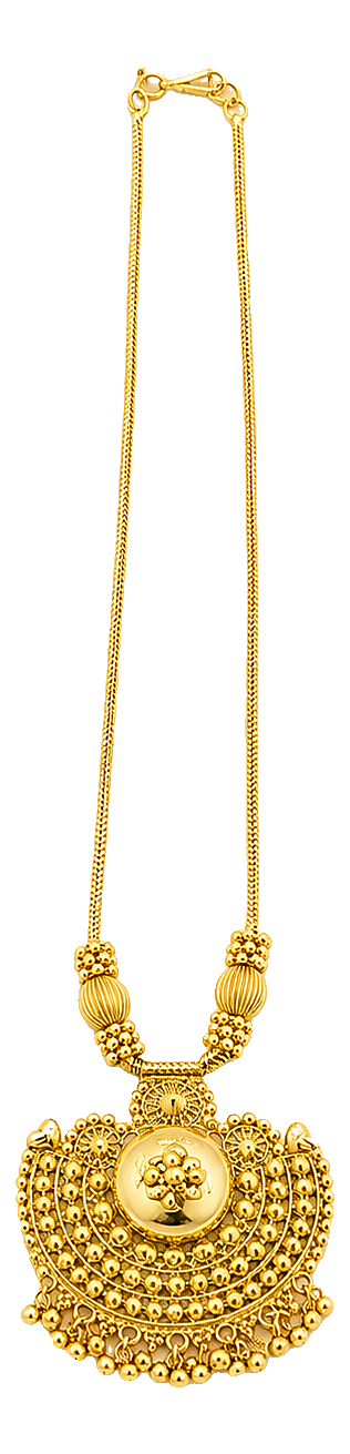 Fan Filigree Long Chain — Daily Wear collection at Balakrishna · Stadium