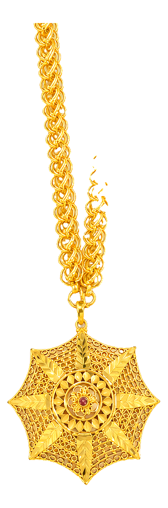 Star Filigree Pendant Chain — Daily Wear collection at Balakrishna · Stadium