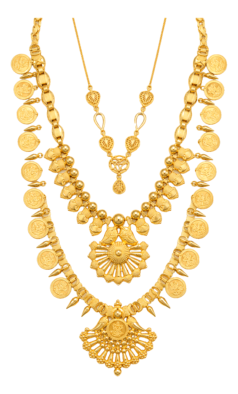 A kasumala — the garland of Lakshmi coins, one of the twelve ornaments in the Kerala Glossary